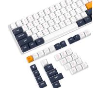 PBT Keycaps 110 Keys OEM Profile Double-Shot Full Keycap Set ANSI Layout for Mechanical Keyboard, Spheric Top, Compatible with MX Switches Cherry/Gateron/Kailh/Akko Switch (Starry Blue, Only Keycaps)
