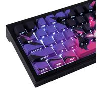PBT keycaps, 131 Keys Double Shot Keycaps Side Engraved Transparent Keycap Set Cherry Profile Backlit Keycaps for Cherry MX Switch Mechanical Keyboard