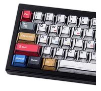 PBT Keycaps,136 Keys Japanese Manga Theme Keycaps, Mixed Light Minimalist Style Cherry Profile Dye-Sublimation Custom Keycap for Cherry Gateron MX Swithes ISO/ANSI Layout Mechanical Keyboards