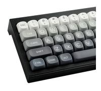 PBT Keycaps 146 Keys Double Shot MOA Profile Keycaps White-Grey Gradient Dye Sublimation Keycap Custom Key caps for Cherry MX Switches ISO/ANSI UK Layout Mechanical Keyboards