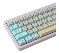 PBT Keycaps 166 Keys Japanese Keycap Set ISO/ANSI Layout English Simulated Dreams Keycaps Cherry Profile Dye Sublimation Keycaps for Cherry MX Gateron Kailh Switch Mechanical Keyboard