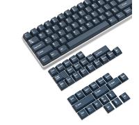 PBT Keycaps Cherry Profile Double-Shot Full Keycap Set for ANSI Mechanical Keyboards.Supports Cherry/Gateron/Kailh/Akko MX Switches.Keycaps Only,with Key Puller-Blue(144 keys)