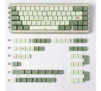 PBT Keycaps Dye Sub Custom Matcha Keycaps XDA Profile Green Keycap Set Fit for Cherry Mx Switches Mechanical Keyboard