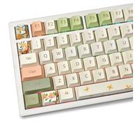 PBT Keycaps Set 136 Keys Dye Sublimation Cherry Profile osmanthus Custom Keycaps 60 65 75 80 100 Percent for 61/64/68/84/87/100/104/108 Retro Gaming Cherry Gateron MX Swithes Mechanical Keyboard