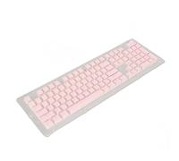 PBT Keys, Double Layer Double Layer Keycaps PBT Material 108 Keys With 2 Colors For 104 Keys Keyboard (Pink)