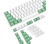 PBT OEM Keycaps Profile Double-Shot Full Keycap Set for ANSI Mechanical Keyboards.Spherical Top,Supports Cherry/Gateron/Kailh/Akko and other MX Switches.Keycaps Only,with Key Puller-Mojito(110 keys)