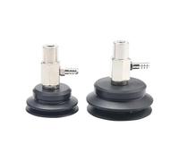PBT Series 2 Layer Manipulator Pneumatic Accessories Industrial Rubber Sucker Suction Cup Chuck (Color : PBT-40 Black)