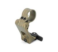 PBTMCD 0.9-2.91" FTC Ring Magnifier Metal Mount Base, 30mm Tube Diameter, QD Quick Release/Detach Flip-To-Center Mechanism(2.91" Tan)