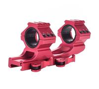 PBTMCD 25.4/30mm Dual Ring Top Rails Scope Mount For 20mm Rail, One-Piece Quick Release/Detach Optics Cantilever Offset Bracket