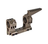 PBTMCD 30/34mm Cantilever QD Scope Mount With Top Picatinny Rail - Dual Ring, Bubble Level & 10° Wedge(1.93" 30mm Tan)