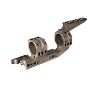 PBTMCD 30/34mm Cantilever QD Scope Mount With Top Picatinny Rail - Dual Ring, Bubble Level & 10° Wedge(QD Offset 1.54" 34mm Tan)