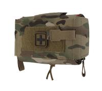 PBTMCD Compact Quick-Access Trauma Pouch - Tactical MOLLE IFAK Medical Kit Holder With Split Front Design(MC)