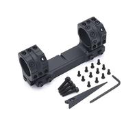 PBTMCD Dual Ring Cantilever Scope Mount Zooming System For 25.4/30/34mm Tube With Offset Side Base, For 11/20mm Rail(A - 1.54" 34mm Long Bk)