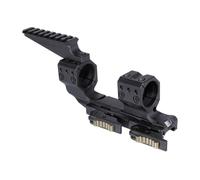 PBTMCD Dual Ring Scope Cantilever QD Mount & Top Extend Rail Base Mounting Set Combo With Integrate Bubble Levels & 10-Degree Wedge(QD Offset 1.54" 34mm Black)