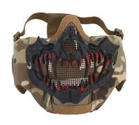 PBTMCD Foldable Mesh Skull Mask With Ear Coverage - Lightweight Airsoft & Paintball Face Protection(CP-01)