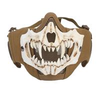 PBTMCD Foldable Mesh Skull Mask With Ear Coverage - Lightweight Airsoft & Paintball Face Protection(T-02)