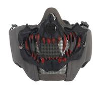 PBTMCD Foldable Mesh Skull Mask With Ear Coverage - Lightweight Airsoft & Paintball Face Protection(WG-01)