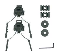 PBTMCD Headset ARC Rail Adapter Pair - Rotatable Helmet Mount For Tactical Fast Helmets(OD)