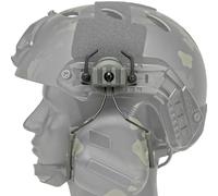 PBTMCD Helmet ARC Rail 360° Rotation Headphone Adapter - Dual-Side Mount For Tactical Headsets On 19-21mm FAST Rails(T)
