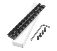 PBTMCD Low Profile Aluminum Alloy Picatinny Rail Mount, For 10/22 Scope Mounts, 11 Slots Tactical Rail Adapter Mounting, For Optics And Scopes, Magnifiers(1PCS)