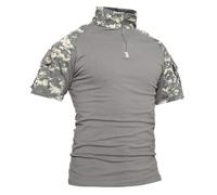 PBTMCD Men's Quick-Dry Tactical Shirt With 1/4 Zip, Water-Resistant Rip-Stop Fabric For Outdoor Combat And Daily Wear(11#,M)