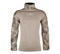 PBTMCD Men's Tactical Combat Shirt - Long Sleeve 1/4 Zip Military Top With Reinforced Elbows & Pockets(13#,L)