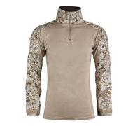 PBTMCD Men's Tactical Combat Shirt - Long Sleeve 1/4 Zip Military Top With Reinforced Elbows & Pockets(6#,S)