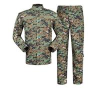 PBTMCD Men's Tactical Training Suit Set: Windproof Camo Jacket & Pants With Cargo Pockets For Outdoor Drills And Hunting(22#,3X-Large)