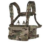 PBTMCD Modular Tactical Chest Pack - Detachable Triple Pouch System With H-Harness & Expandable MOLLE Panels(Mc)