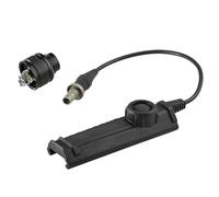 PBTMCD SR07 Dual Remote Switch With Tailcap Kits For M300 M600 X400 Light - 7" Cable Picatinny Mount(BK UE SR07)