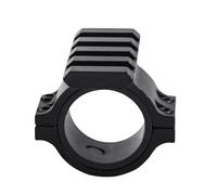 PBTMCD Tactical 25.4/30mm Scope Mount Ring Adapter With Picatinny Rail On Top, Tube Clamp For Flashlight, Sight, Optics(4 Slots)