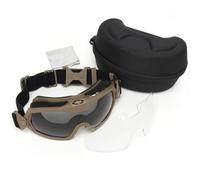 PBTMCD Tactical Anti-Fog Goggles With Micro Fan And Replaceable PC Lenses(T)