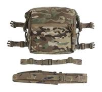 PBTMCD Tactical Chest Rig Expansion Pack - Large MOLLE Admin Pouch With Detachable Sling Strap(MC)