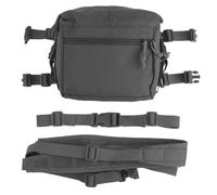 PBTMCD Tactical Chest Rig Expansion Pack - Large MOLLE Admin Pouch With Detachable Sling Strap(WG)