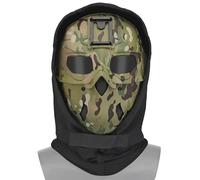 PBTMCD Tactical Cs Full Face Mask With NVG Mount And Integrated Headgear For Cosplay Airsoft & Training(CP)