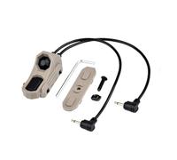 PBTMCD Tactical Dual Wire Button Remote Activation Pressure Switch(2.5+2.5 Plug DE)