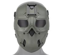 PBTMCD Tactical Full Face Mask With N-V-G Mount - Ventilated Airsoft Paintball Protection(OD)