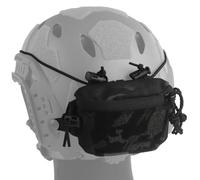 PBTMCD Tactical Helmet Pouch For Battery Box - Dual Zipper, Inner/Outer Hook & Loop, Cord Exit Hole(BCP)