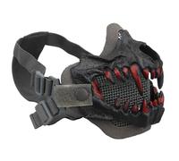 PBTMCD TPE Material Skull Design Airsoft Paintball Mesh Face Mask With Adjustable Twin Straps(WG-01)