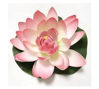 PBWERIGL Artificial Lotus Flower, Artificial Lotus Floating Water Lily Flowers 10-60cm(40cm Light Pink)
