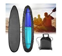 PBWERIGL Kayak Storage Cover， Kayak Cover 420D Oxford Fabric Black Gray Blue(Black,Fit 2.1m to 2.5m kayak)