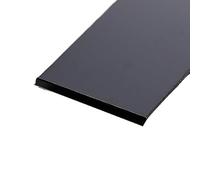 PBWERIGL Self Adhesive Kickplate, Stainless Steel Self Adhesive Toe Kick Cover(6cm Black,3.0m brush)