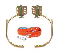 PBWERIGL Tree Climbing Spikes, Tree Climber Spikes Kit With Seat Belt And Foot Straps Gold Multiple Models(500Model)