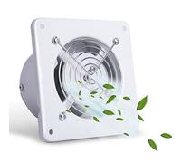 PBWIGS 20W Exhaust Fan 4 Inch Small Powerful Kitchen Extractor Fan With Backflow Flap Wall Mounted Smoke Vent Silent For Home Bathroom Garage Offices Attic Laundry Toilets (Size : White)