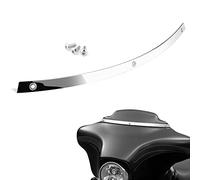 PBYMT Batwing Windshield Trim, Polished Stainless Windshield Trim Compatible for Harley Electra Glide, Street Glide and Trike Models 1996-2013