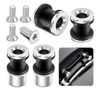 PBYMT Four Point Docking Hardware Kits Quick Release Sissy Bar Luggage Rack Motorcycle Fit for Harley Touring Street Glide Electra Glide Road Glide Road King 2009-2024 Chrome