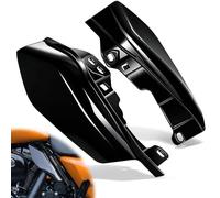 PBYMT Mid Frame Air Deflector Compatible for Harley Touring Road King Street Electra Glide 2009-2023 (Vivid Gloss Black)