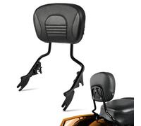 PBYMT Passenger Backrest Sissy Bar, Detachable Quick Release Rear Sissy Bar Backrest Fit for Harley Davidson Touring Road Glide Street Glide Road King Electra Glide 2009-2024, Black