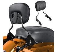 PBYMT Passenger Backrest Sissy Bar, Quick Release Detachable Rear Sissy Bar Backrest Fit for Harley Davidson Touring Street Glide Road King Electra Glide Road Glide 2009-2024, Glossy Black