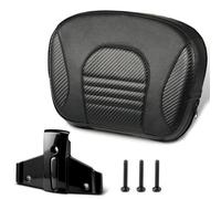 PBYMT Passenger Sissy Bar Backrest Pad, Quick Release Rear Backrest Sissy Bar Pad Fit for Harley Davidson Softail Touring Road King Street Glide Electra Glide Road Glide (Black) (Black)